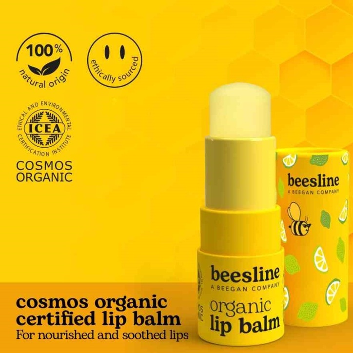 Beesline Organic Lip Balm Tropical Lime 4.5g